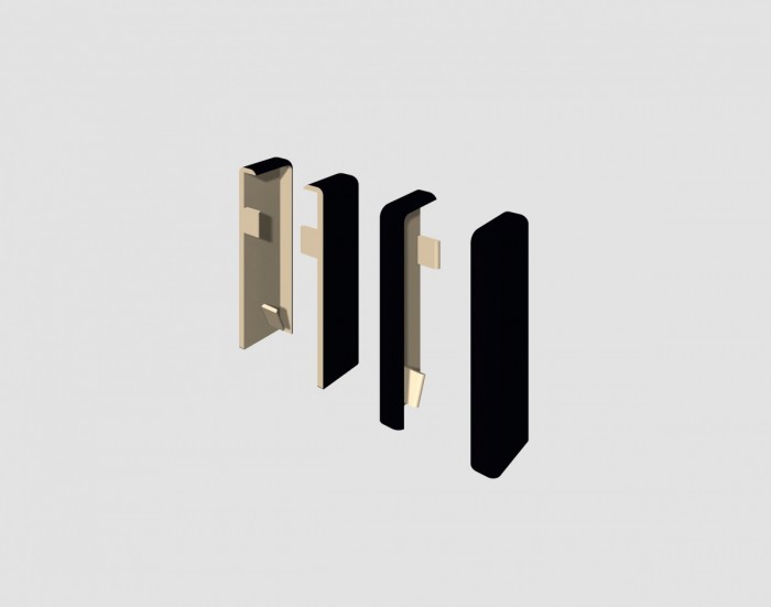 UNIVERZAL ČIERNY- Ukončenie ľavé + pravé